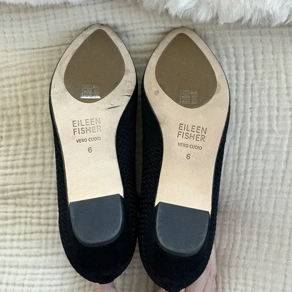 Eileen Fisher Purl Recycled Stretch Knit Bootie Womens Size 6 Black - Picture 7 of 8
